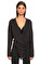 Donna Karan Kruvaze Siyah Bluz #1
