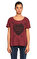 Superdry Baskı Desen Bordo Bluz #3