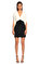 Antonio Berardi V Yaka Siyah Beyaz Mini Elbise #1