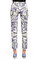 Versace Desenli Lila Beyaz Pantolon #5