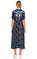 Sandro Çiçek Desenli Midi Lacivert Elbise #3