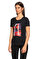 Just Cavalli İşleme Detaylı Siyah T-Shirt #4