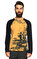 GF Ferre Desenli Uzun Kollu Lacivert Sarı T-Shirt #3