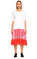 Be Mine Desenli Beyaz Kırmızı Elbise #1