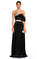 Lanvin İşleme Detaylı Siyah Uzun Gece Elbisesi #1