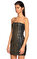 Balmain Pul Payet Straplez Mini Siyah Silver Elbise #3