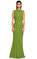 Alexander Mcqueen Yakası İşleme Detaylı Fıstık Yeşili Uzun Gece Elbisesi #2