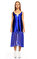 Be Mine Askılı Midi Lacivert Elbise #1
