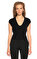 Michael Kors Collection Çıtçıtlı Siyah Bluz #1
