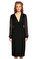 Michael Kors Collection V Yaka Midi Siyah Elbise #2