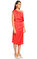 Nisse Düşük Omuzlu Midi Kırmızı Elbise #4