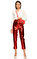 Nisse Deri Yüksek Belli Kırmızı Pantolon #2