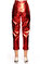 Nisse Deri Yüksek Belli Kırmızı Pantolon #8
