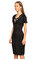 Just Cavalli Yakası İp Detaylı Kısa Kollu Siyah Elbise #3
