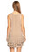 Just Cavalli Transparan Detaylı Fırfırlı Bej Rengi Elbise #3