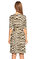 Just Cavalli Anvelop Kesim Karma Desen Kahverengi Elbise #4