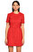 Carven Kırmızı Mini Kısa Kollu Elbise #2