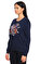 Carven İşleme Detaylı Lacivert Sweatshirt #4