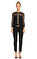 Alberta Ferretti Dantel İşlemeli İpek Siyah Bluz  #2