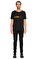 St. Nian Baskı Desen Siyah T-Shirt #2