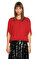 Alberta Ferretti Yarasa Kol Kırmızı Bluz #3