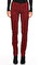Alice & Olivia Leopar Desenli Kırmızı Jean Pantolon #1