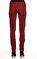 Alice & Olivia Leopar Desenli Kırmızı Jean Pantolon #5