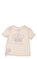 Juicy Couture Baskılı Zarf Yakalı Krem T-Shirt #2