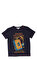 Little Marc Jacobs Baskılı Çıtçıtlı Yaka Lacivert T-Shirt #1