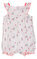 Baby Dior Çiçek Desenli Kısa Beyaz Pembe Tulum #2