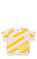 IKKS Çizgili Beyaz Sarı Sweatshirt #1
