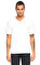 Michael Kors Collection V Yaka Beyaz T-Shirt #1
