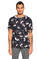 Ted Baker Çiçek Desenli Lacivert T-Shirt #1