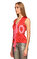 Fornarina Jeans V Yaka Kolsuz Kırmızı Pembe T-Shirt #4