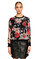 Blugirl Çiçek Desenli Siyah Renkli Bluz #3