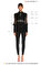 Ferre Dik Yaka Kolları Transparan İşleme Detaylı Siyah Gömlek #6