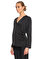 Full Figure Kruvaze Siyah Bluz #4