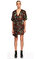 Catherine Malandrino Volanlı Mini Renkli Elbise #1