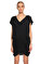 Catherine Malandrino Degaje Yakalı İşleme Detaylı Mini Siyah Elbise #2