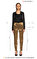 Donna Karan Yüksek Bel Altın Rengi Pantolon #7