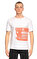 St. Nian Baskı Desen Beyaz T-Shirt #1