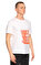 St. Nian Baskı Desen Beyaz T-Shirt #4