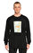 Les Benjamins Baskı Desen Siyah Sweatshirt #3