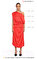 Nisse Düşük Omuzlu Midi Kırmızı Elbise #7