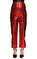 Nisse Deri Yüksek Belli Kırmızı Pantolon #3