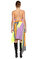 DB Deniz Berdan Çapraz Yakalı Renkli Elbise #4