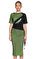 DB Deniz Berdan Neon File Detaylı Yeşil Elbise #2