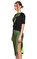 DB Deniz Berdan Neon File Detaylı Yeşil Elbise #3
