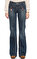 Fornarina Jeans Paçası Geniş Mavi Jean Pantolon #1