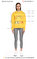 Mira Mikati Kapüşonlu İşleme Detaylı Sarı  Sweatshirt #7